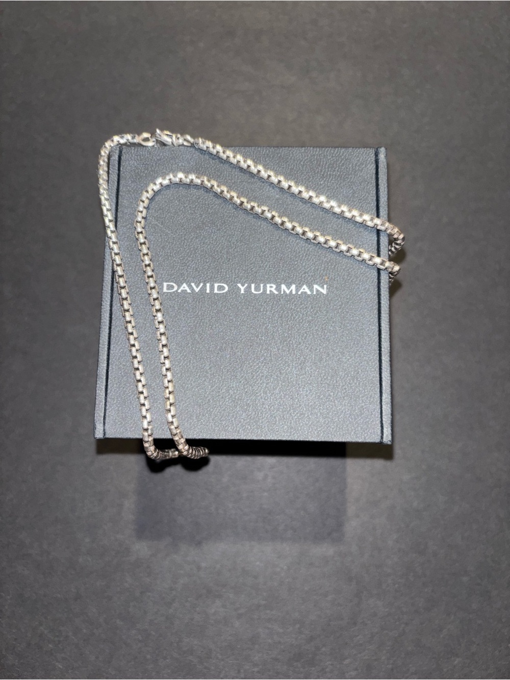 David Yurman Box Chain Necklace in Sterling Silver Sterling Silver